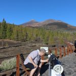 Osservando la cima del Teide al telescopio da 25 cm